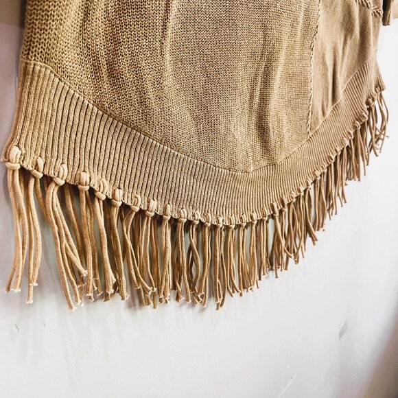 Toad&Co Women's Tan Sweater with Fringe - Picture 5 of 8